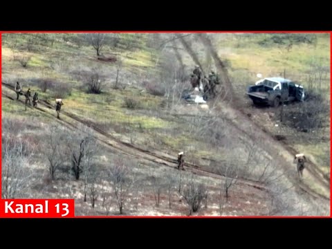 Russians transporting their belongings to Bakhmut in cars, were targeted by artillery fire