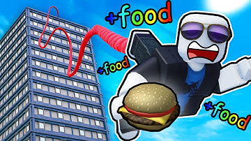 making MILLIONS in Roblox Eat and Bungee Jump...