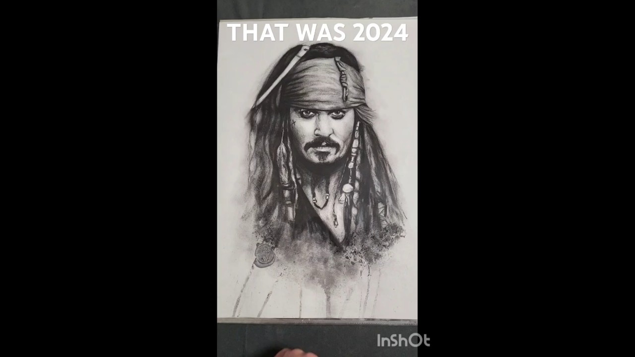 Everything i have drawn in Charcoal and Pencil in the Year 2024 