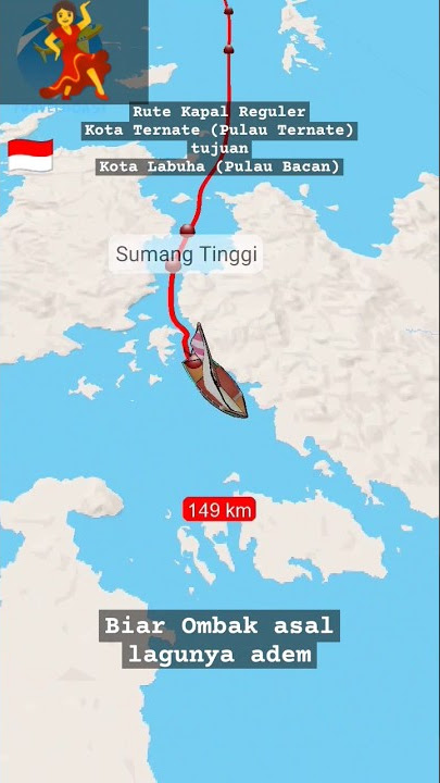Rute Ternate-Bacan Kupal, Biar ombak asal lagunya Adem #shorts #jalanjalan #rutelaut #kapallaut