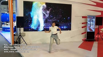 Kinect game - somatosensory  shadow art effects LED projection interactive game