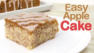 APPLE CAKE | QUICK AND EASY RECIPE | How to Make a Soft and Fluffy Apple Cake | Baking Cherry