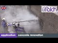 Renovate concrete ultra high pressure water jetting for concrete renovation