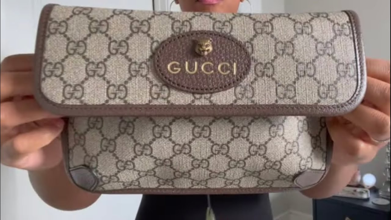 Gucci Belt Bag UNBOXING Review - GG Supreme (Try On Haul) 