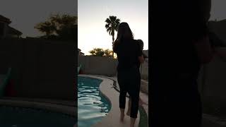 Getting Thrown Into A Pool