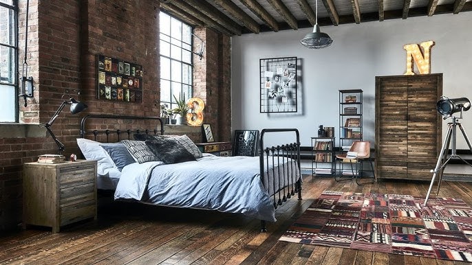 UNIQUE! 90+ INDUSTRIAL BEDROOM DECOR IDEAS | TIPS FOR STYLISH INDUSTRIAL STYLE ROOM DESIGN MAKEOVER