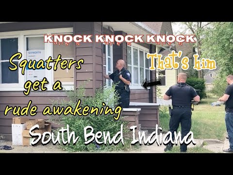 SBPD responds to squatters in a house | They book it out the back door | South Bend Indiana
