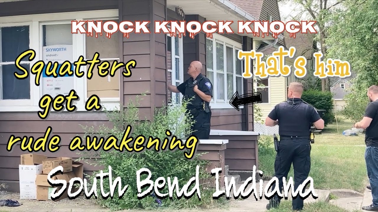 SBPD responds to squatters in a house They book it out the back door