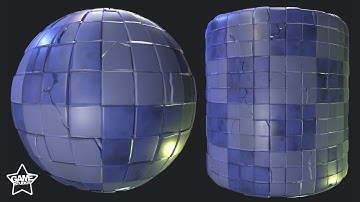 Stylized Floor Tiles 08 Material | Substance Designer