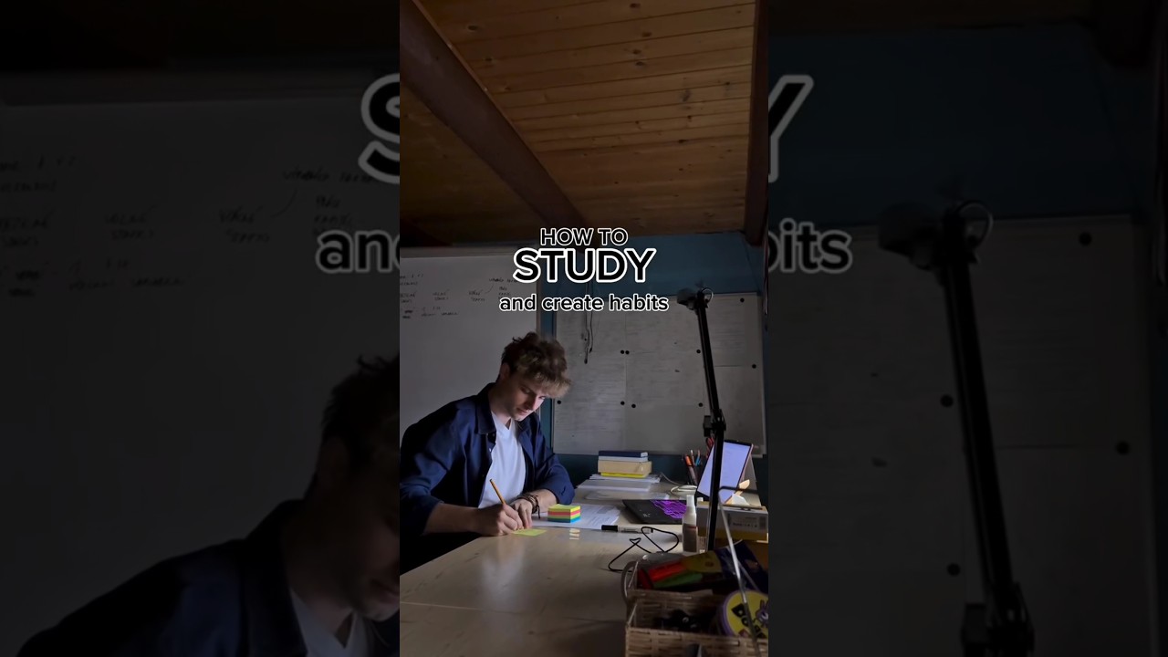 how to study and create habits 
