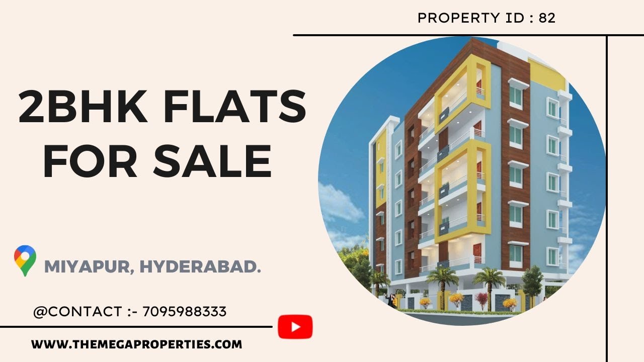 2 bhk flat for sale in Hyderabad, (82) hmt colony, miyapur Mega Properties YouTube