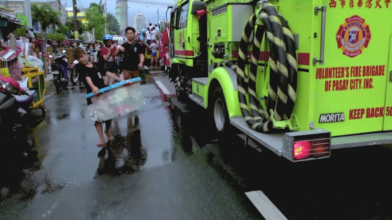 Filipino Firefighters In Action Telegraph