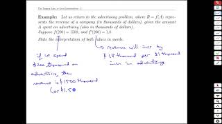 Topic 4-10 The Tangent Line or Local Linearization