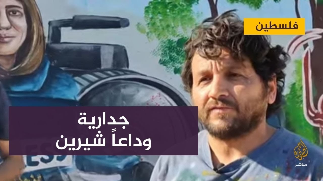 "وداعا شيرين" .. جدارية في مدينة إدلب للرسام السوري عزيز الأسمر