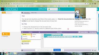 code.org CSD Unit 3 Lesson 9 Adding Text