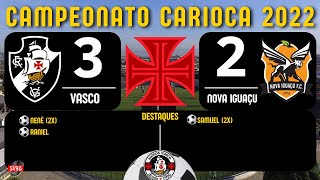 sv90  Cdaneonato Carioca 2022  Vasco 3x2 Nova Iguau