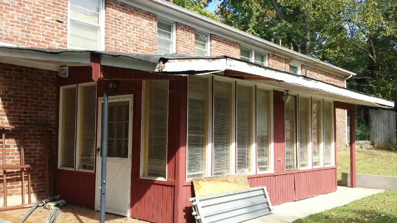 Before & After Sunroom repair!!!!!