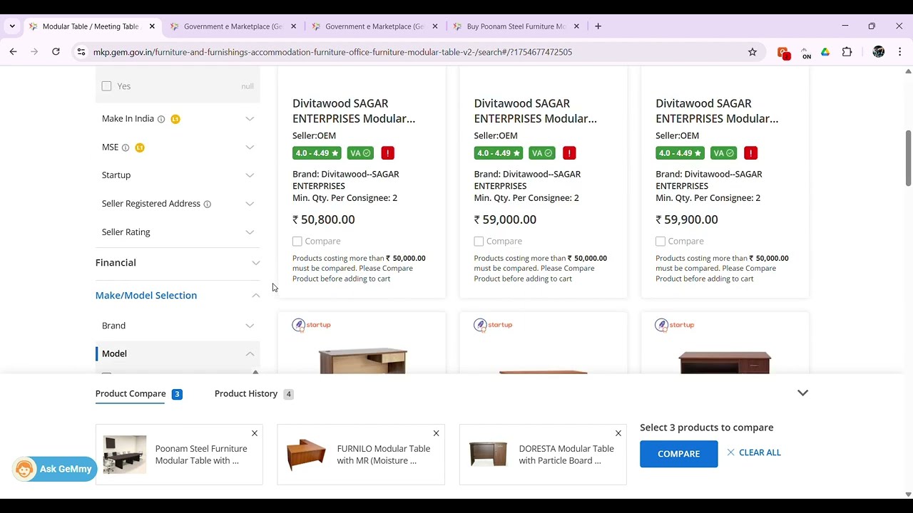 make trick L1 of any product on gem portal