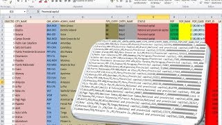 importing Text file data to Excel