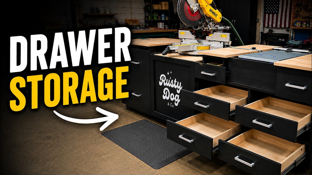 Adding Drawers to My Miter Saw Station - YouTube