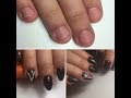 Наращивание коротких ногтей/Наращивание на очень короткие ногти/nail extension