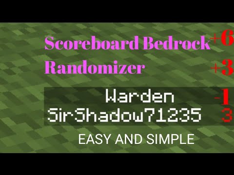 Scoreboard Randomizer For Bedrock! 1.20+ - Easy & Simple