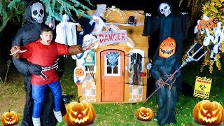 EFFRAYANTS DÉGUISEMENTS D'HALLOWEEN & CABANE HANTÉE #2 👻🎃