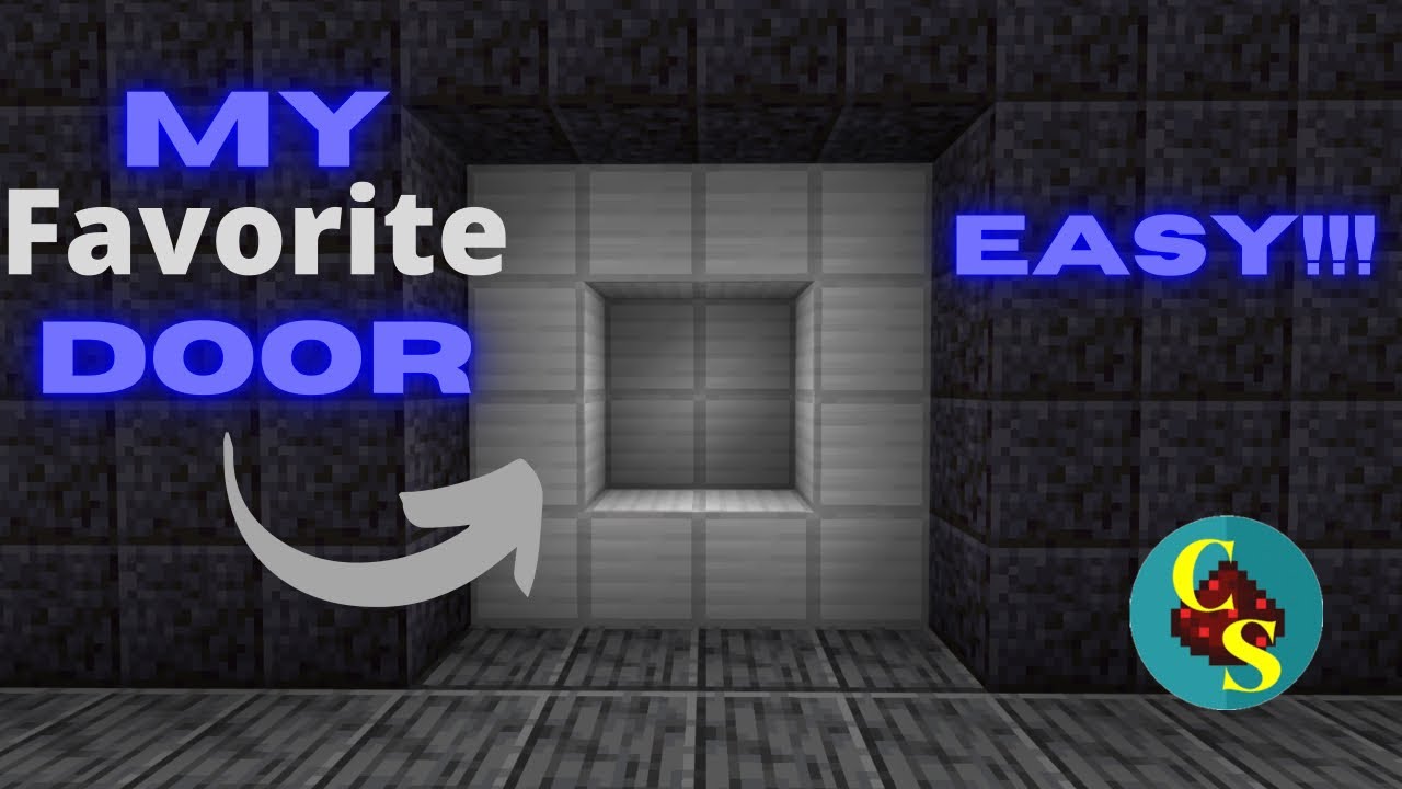 Super fast Minecraft 4x4 vault door tutorial Bedrock Edition(Xbox, PS4 ...