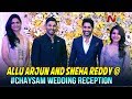 Allu Arjun, Sneha Reddy at Chai Sam wedding reception