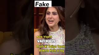 Real Vs Fake Sara Ali Khan Exposed