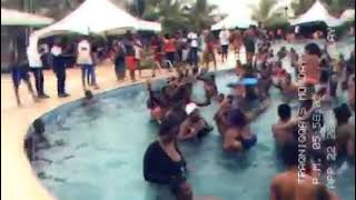 Pool Party Girls Twerk In In The Pool Party And Guys Also Press Breast So Fun