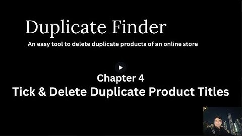 Tick & Delete Duplicate Product Titles | WebAppsLive.Com
