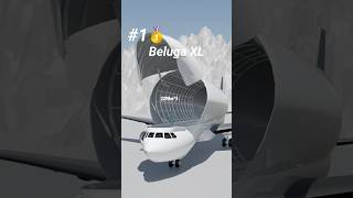 🤓 AvFacts Ep. 19 Volume comparison of oversized cargo aircraft #aviationgeek #aviation #blender3d