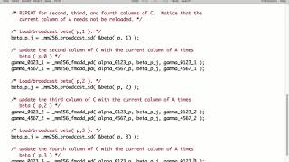 2.4.4.1 Implementing the 8x4 micro-kernel