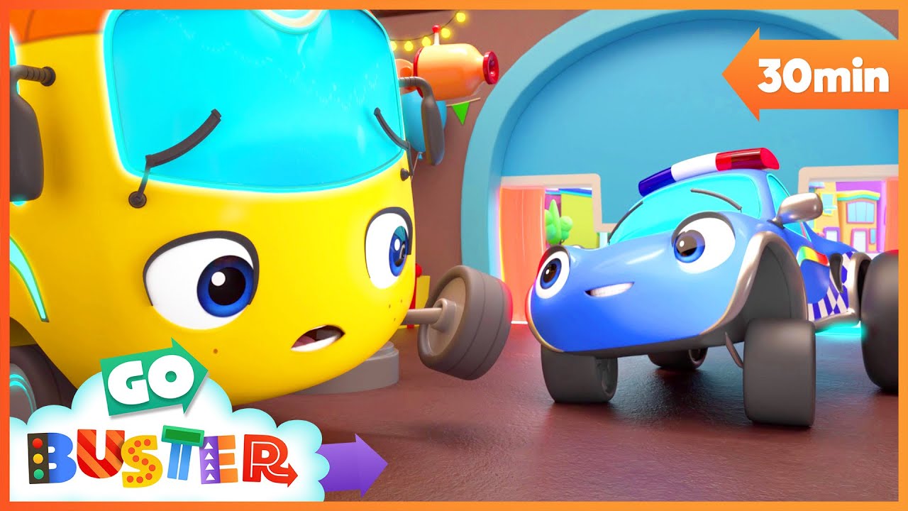 The Surprise Paint Job | 🚗 Go Buster | Rescue Adventures - YouTube