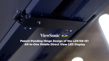 Patent-Pending Hinge Design of the LDS138-151 All-in-One Mobile Direct View LED Display
