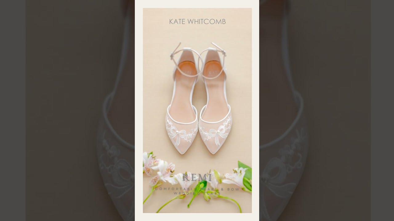 Comfortable Wedding Shoes for brides and Bridal flats by Kate Whitcomb