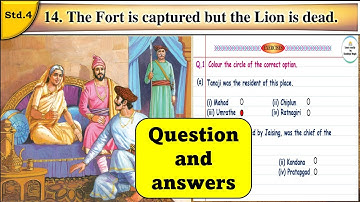 The Fort is captured but the Lion is dead | Question Answers | std 4 | lesson 14 | EVS Part 2