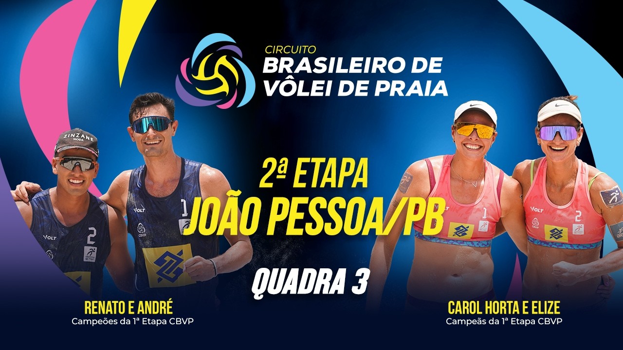 CIRCUITO BRASILEIRO DE VÔLEI DE PRAIA - FASE DE GRUPOS - QUADRA 3 - 04/03/2026 (SOM AMBIENTE)