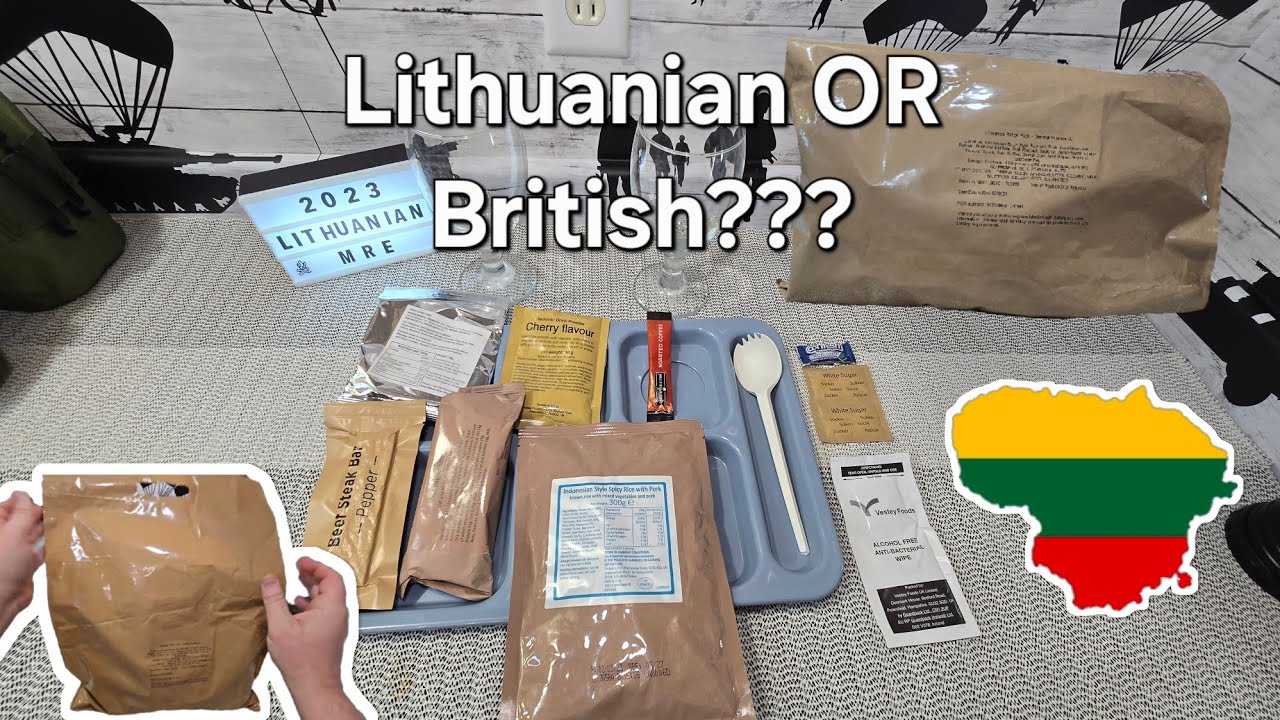 NEW Lithuanian Military Ration MRE Taste Test!! - YouTube
