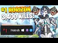 Meet The Number ONE Horizon... 4,000 Kills Already?! (Apex Legends Crossplay)