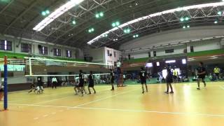 成大男排VS台北大學片段8在102UVL決賽1030319