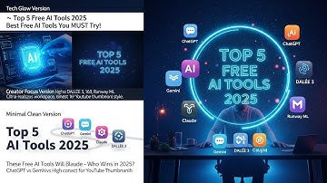 Top 5 Most Trendy Free AI Tools in 2025 (ChatGPT, Gemini, Claude, DALL·E 3, Runway ML)