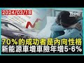 70％的成功者是內向性格  新能源車增車險年增5-6% | 十點不一樣 20240318