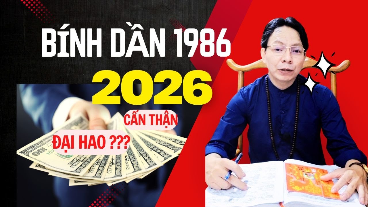 Tuổi BÍNH DẦN 1986 năm 2026 nam mạng Tài Lộc, nữ mạng 1986 cẩn thận Tai ách