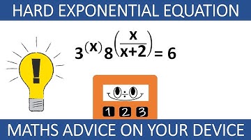 SOLVING EXPONENTIAL EQUATIONS WITH DIFFERENT BASES USING LOGARITHMS (Ep.2) #MathsAdviceOnYourDevice