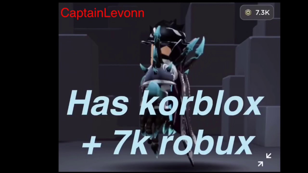 Rich Roblox Account With Korblox 7k Robux 500 Subscriber Goal Youtube - roblox korblox logo