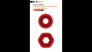Adobe_Illustrator_Tutorials | How to create "Complex shapes" with this "Trick" in adobe illustrator