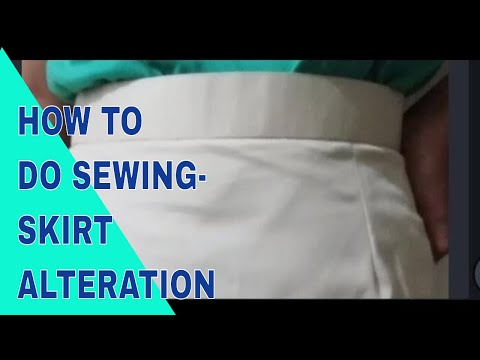 HOW TO DO SEWING - SKIRT ALTERATION