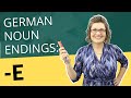 German Nouns Ending in -e | German with Laura